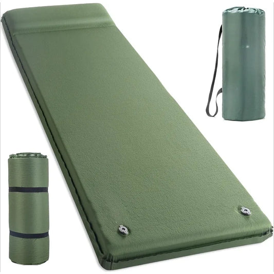 Hot-Sell!Self Inflating Sleeping Pad, 3.15" Ultra-Thick Memory Foam Camping Pad  in 20s Insulated Camping