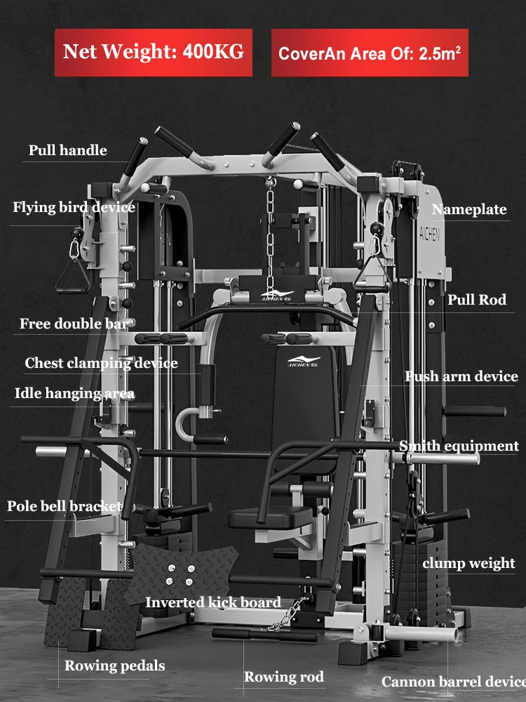 Indoor Gantry Fitness Home Equipment Smith Comprehensive Trainer Little Bird Chest Pushing Multifunctional All-in-One Machine