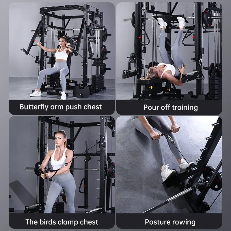 Smith Fitness Stand Gym Commercial Fitness Equipment Home Multi functional Strength Plasticity Machine
