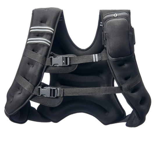 Weighted Vest, 30 lbs Weight Vest with Reflective Stripe, Adjustable Buckle Body Weight Vest for Men Women, Workout Equipment