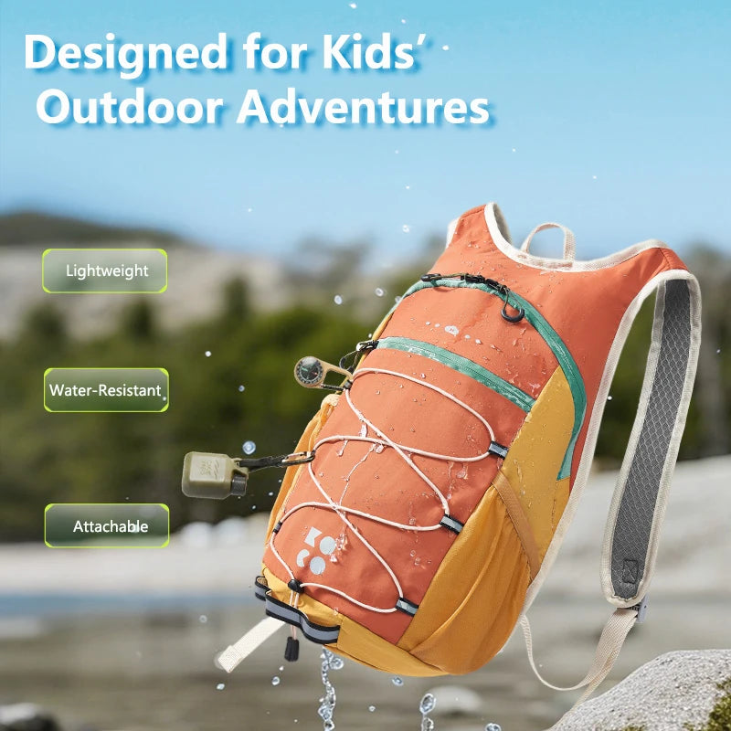 Kids Outdoor Hiking Backpack Cute Ladybug Drawstring Backpacks for Travel Camping Water-Resistant Mountaineering Bags