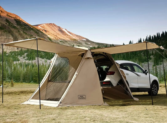 Camping SUV Car Tent, Tailgate Shade Awning Tent for Camping, Vehicle SUV Tent Car Camping Tents for Outdoor Travel