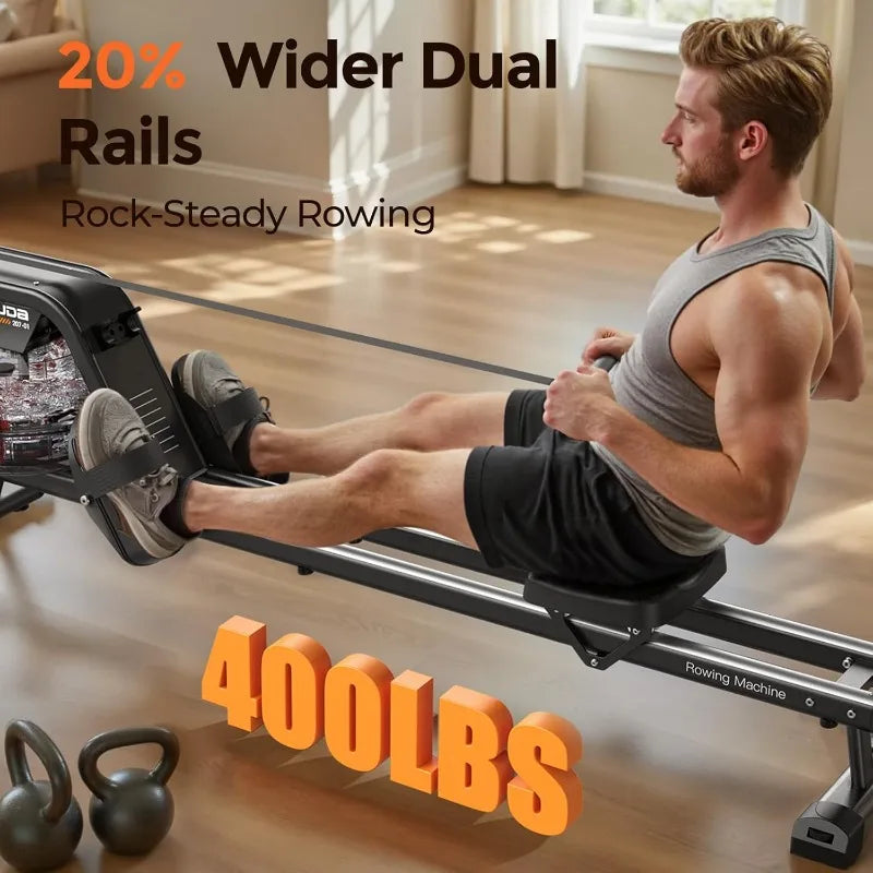 YOSUDA Magnetic/Water Rowing Machine for Home - Rower Machine Use with Bluetooth, App Supported, Rowing Mac