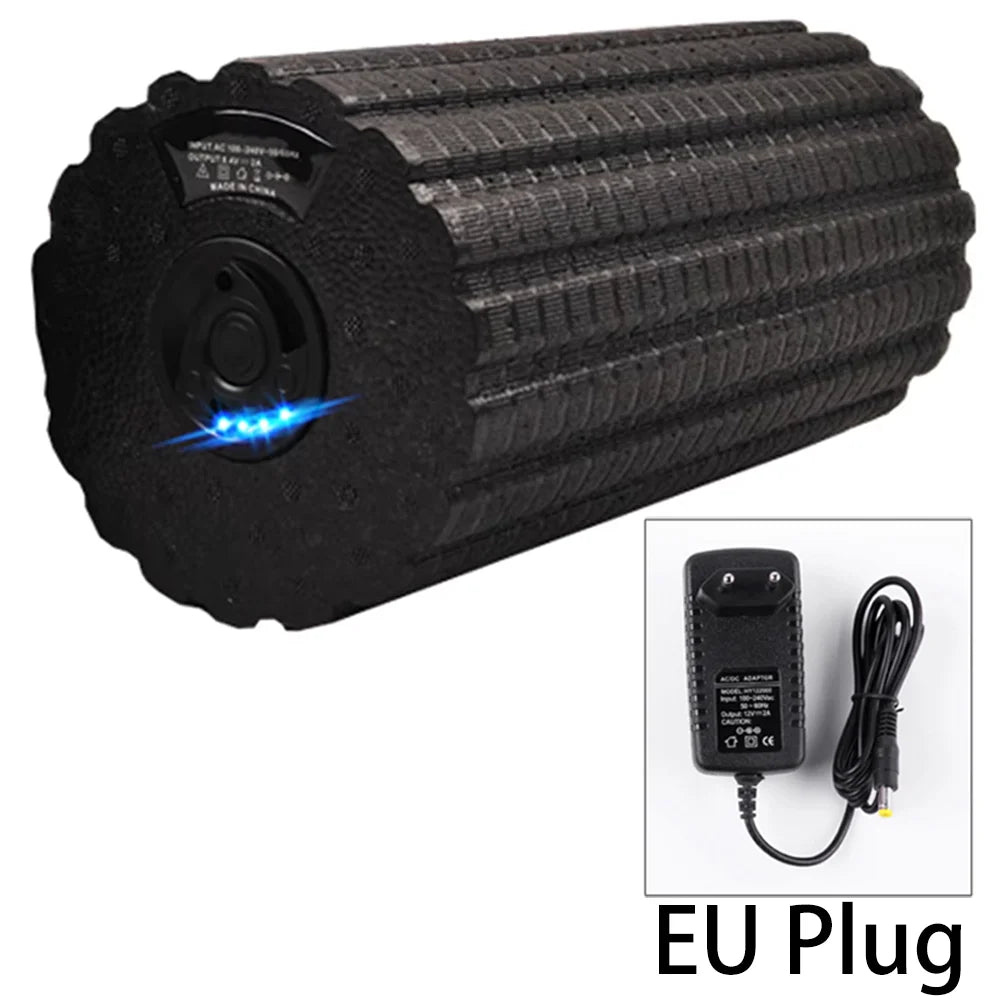 EPP electric yoga column 4-gear adjustable foam axis muscle massage relaxation fitness auxiliary yoga equipment roller charging
