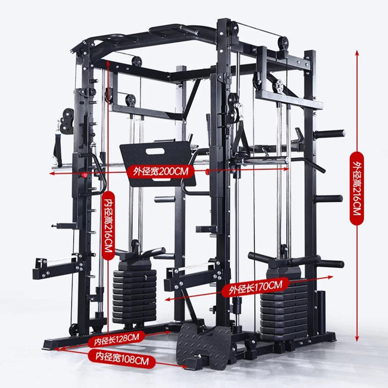 Smith Fitness Stand Gym Commercial Fitness Equipment Home Multi functional Strength Plasticity Machine