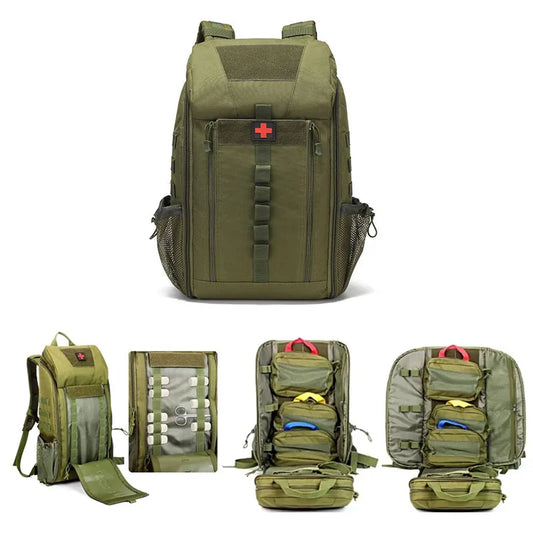 Tactical Medical First Aid Kits Large Capacity Camping Mountaineering Backpack Outdoor Emergency Bag Multi-function Storage Bag