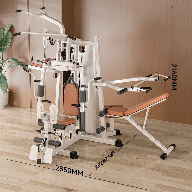 Three Person Station Multifunctional Comprehensive Fitness Equipment Topic Combination Set Indoor Large Sports Butterfly Machine