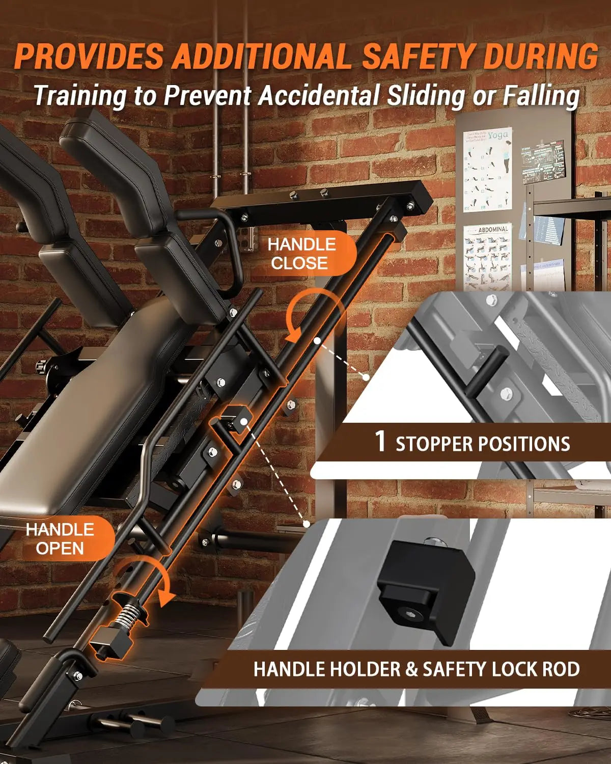 3 In 1 Leg Press Machine, Professional Hack Squat Machine With Weight Storage Post For Home, Fit 1" & 2" Weight Plates