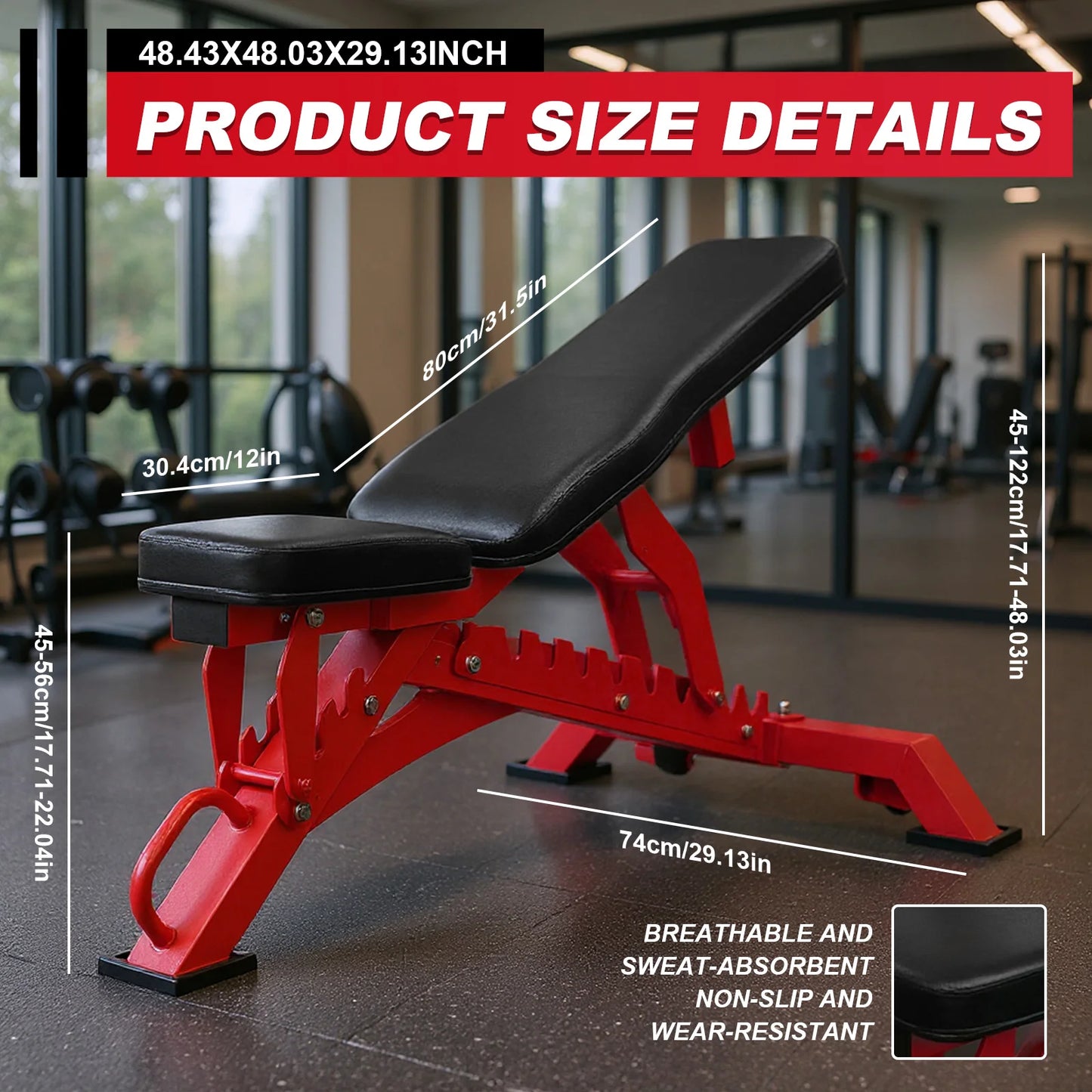 Strength Training Bench Adjustable Bench Press Bench for Bench Press and Full-Body Workouts