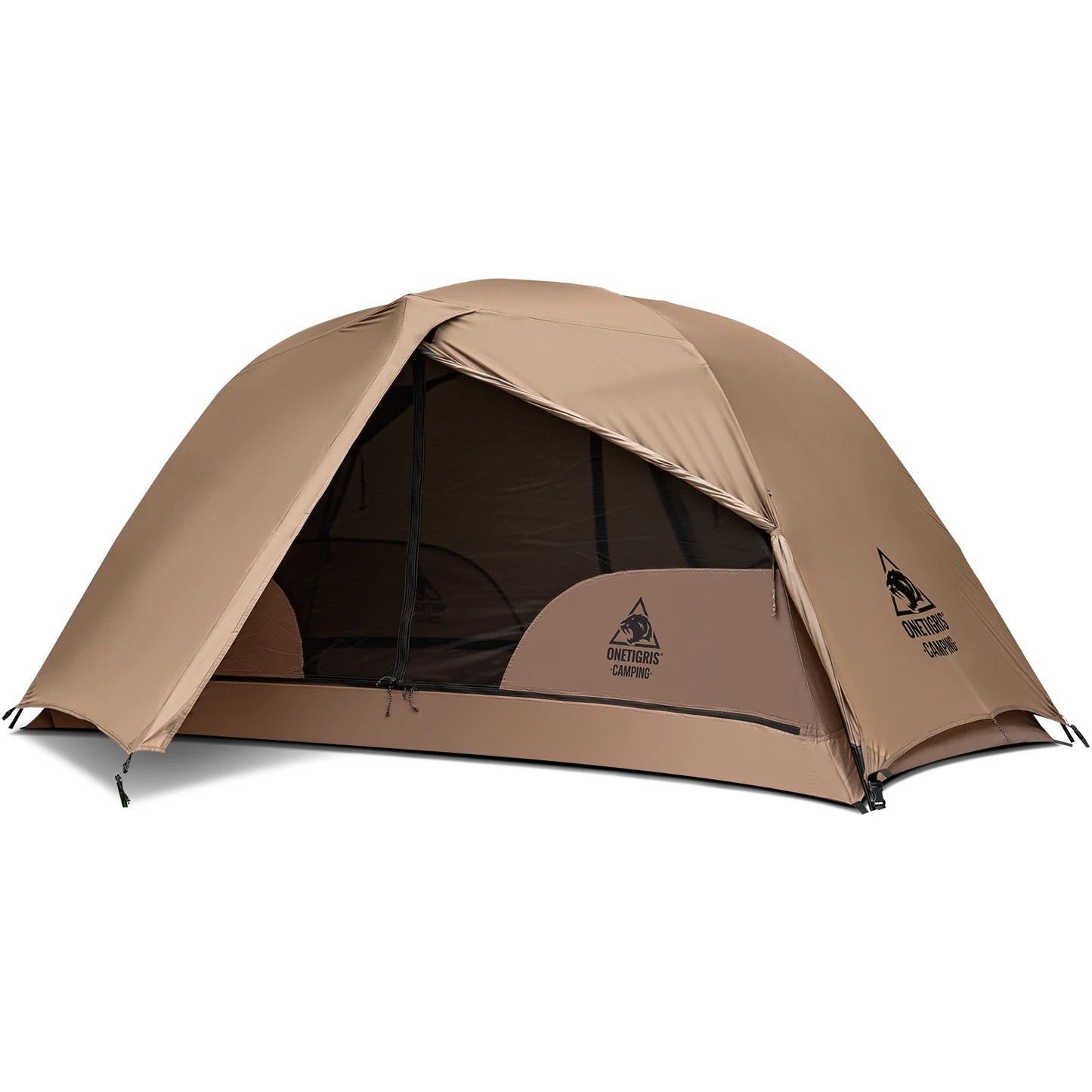 OneTigris COSMITTO 2.0 Camping Tent 1 Person Lightweight Waterproof Double Layer 3 Season Tent for Outdoor Hiking Travel Beach