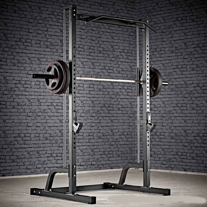 Fitness Equipment Smith Machine Trainer Commercial Home Half frame Pull up Barbell Squat Stand Multi functional