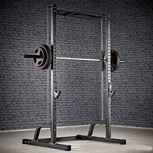Fitness Equipment Smith Machine Trainer Commercial Home Half frame Pull up Barbell Squat Stand Multi functional