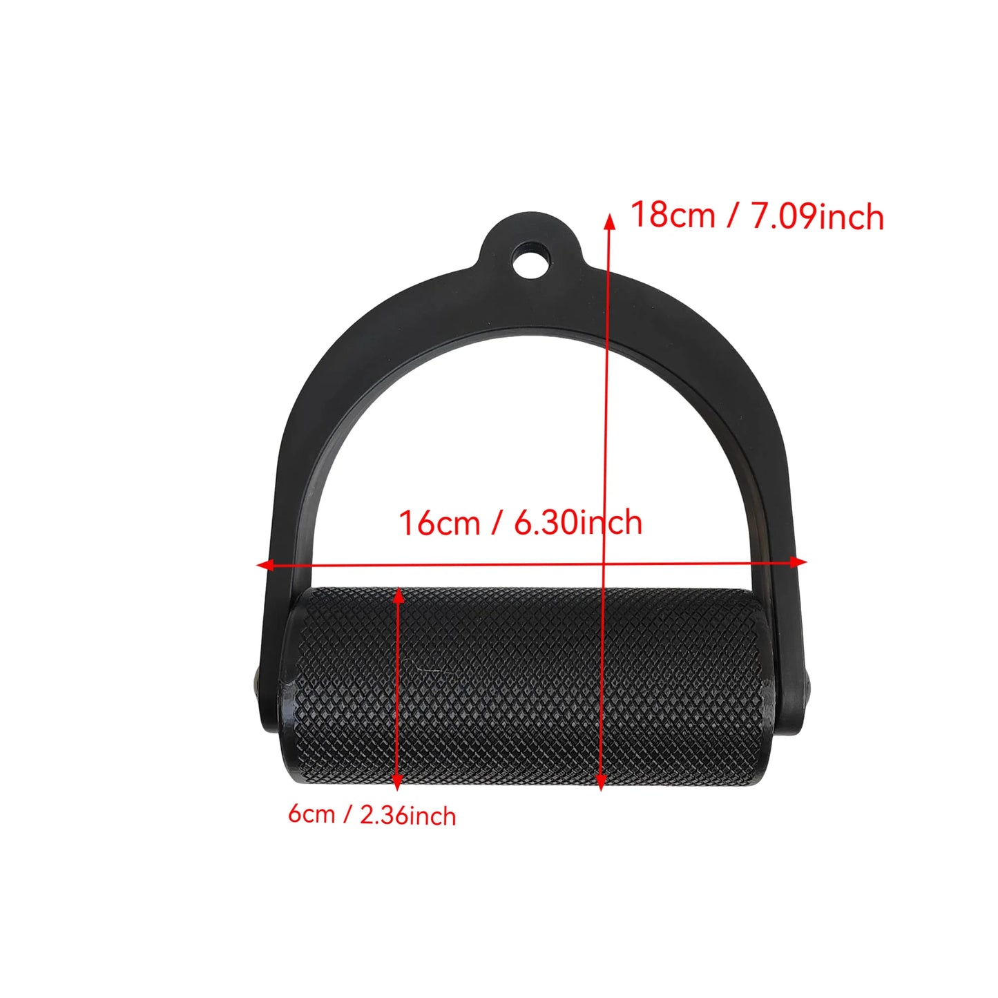6cm Lat Pull Down Handle Pulley Cable Machine Bar Arm Wrestling Workout,Deadlift D Shape Hand Grip for Finger Wrist Strength