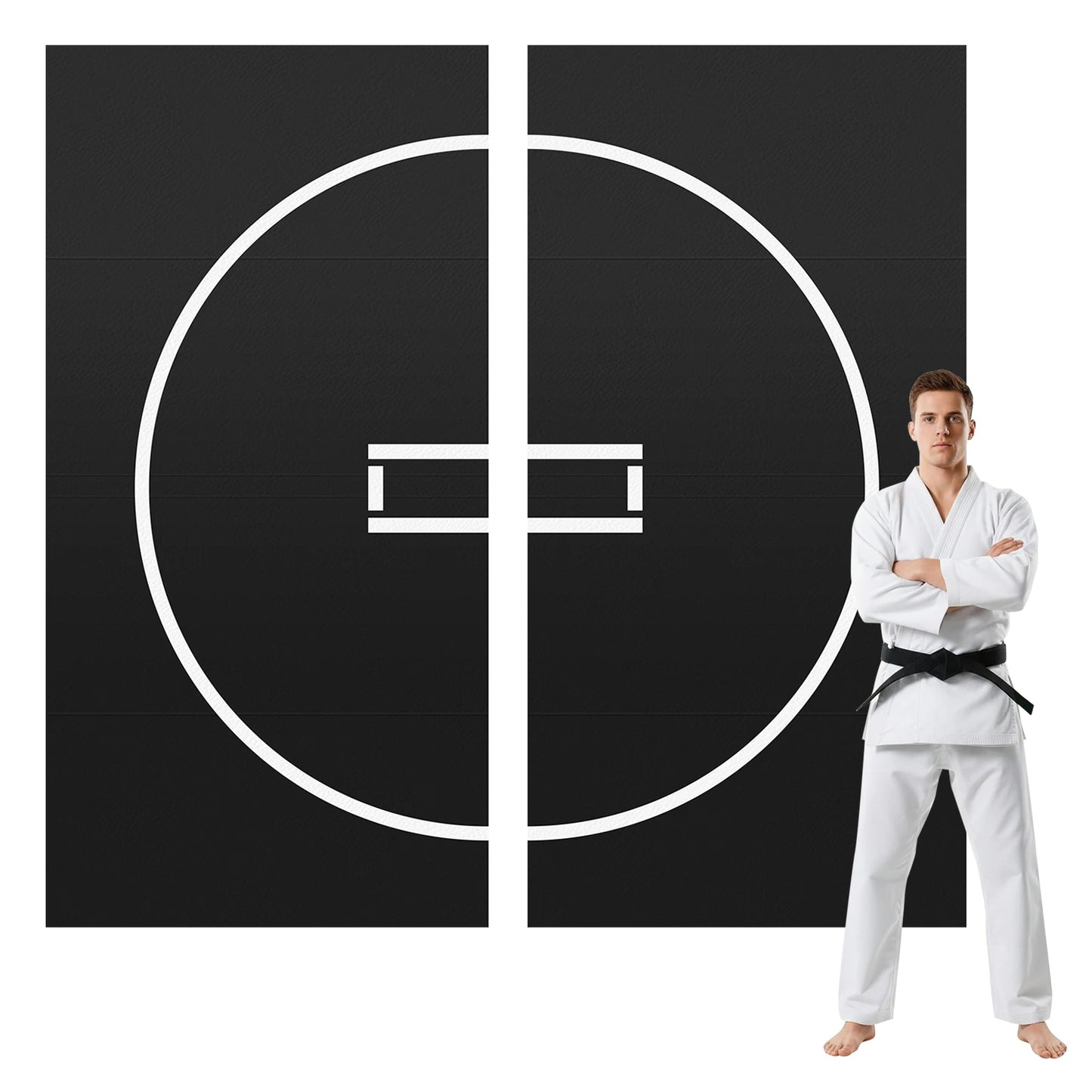 10x10FT Portable MMA/BJJ/Judo/Gymnastics Training Mat Taekwondo Floor Mat for Grappling Martial Art Boxing