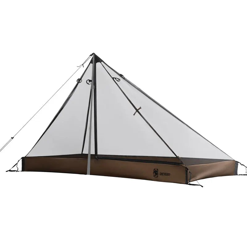 OneTigris 1-Person Mesh Inner Tent Camping Shelter with Waterproofed Tent Bathtub Floor for Tents Tarps Backpacking Hiking