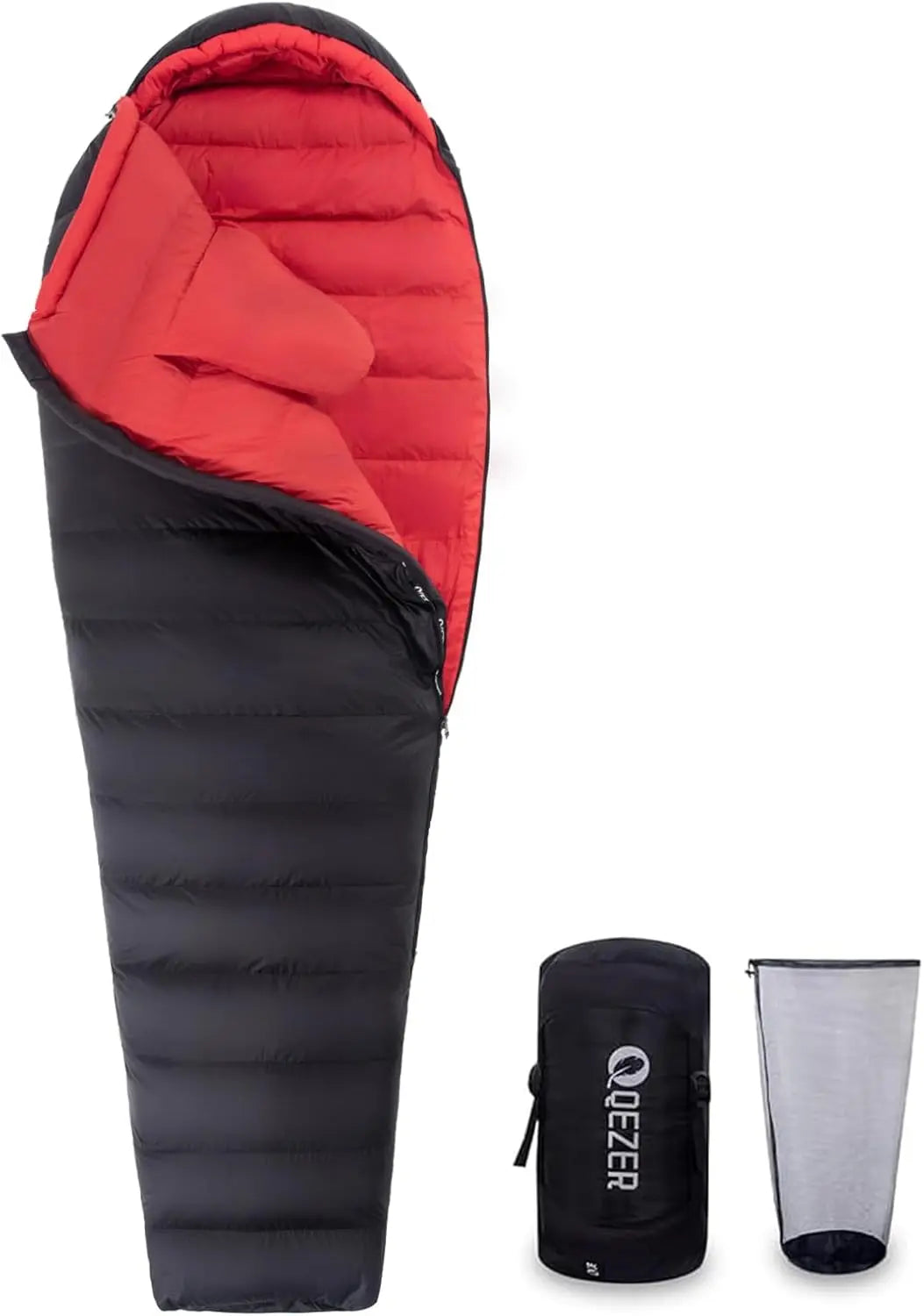 Ultralight Down Sleeping Bag for Adults, 600 Fill Power, Compact All Seasons for Backpacking Hiking Camping