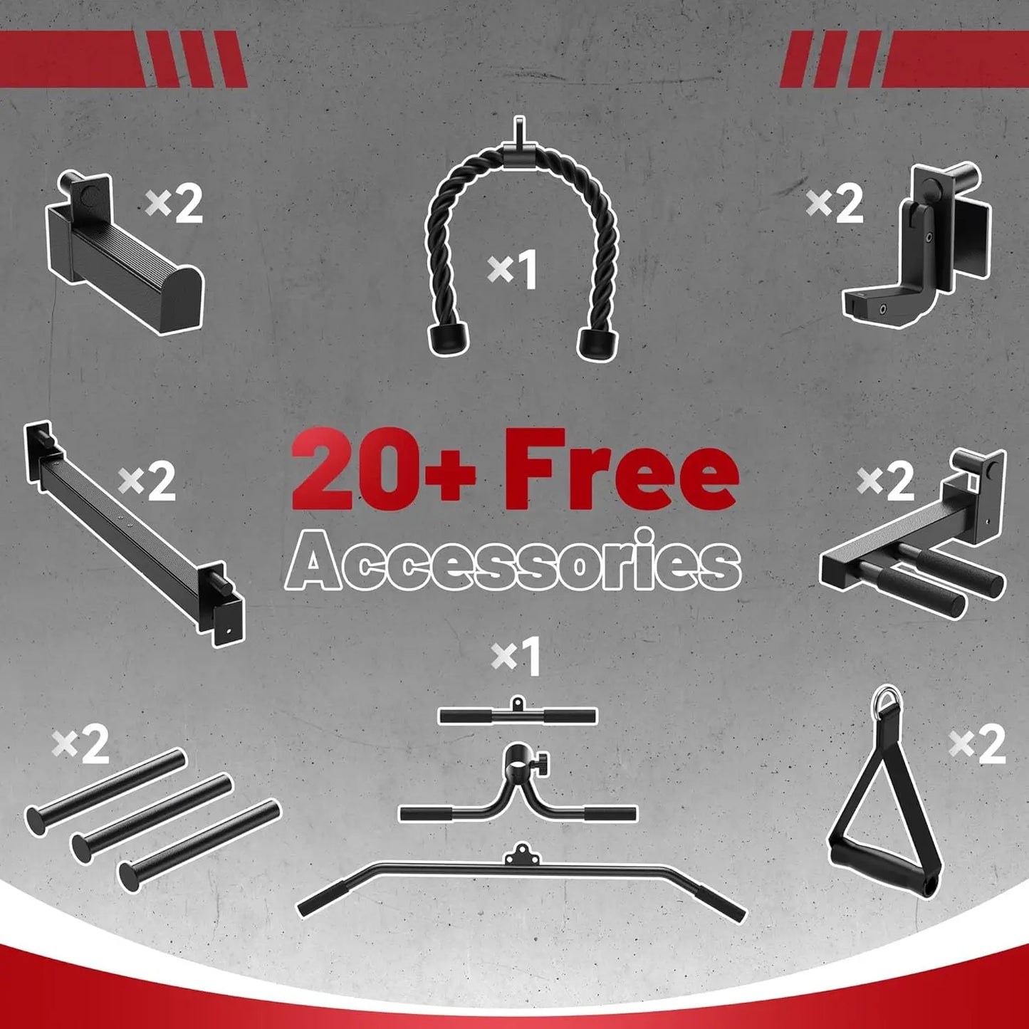 Power Cage,1500lbs Multi-Function Power Rack with Adjustable Cable Crossover System and More Training Attachment,, Customized