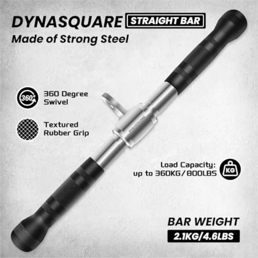 Tricep Press Down Cable Machine Attachment Body Building LAT Pulldown Attachments Home Gym Accessories Double D Handle V Bar Tr