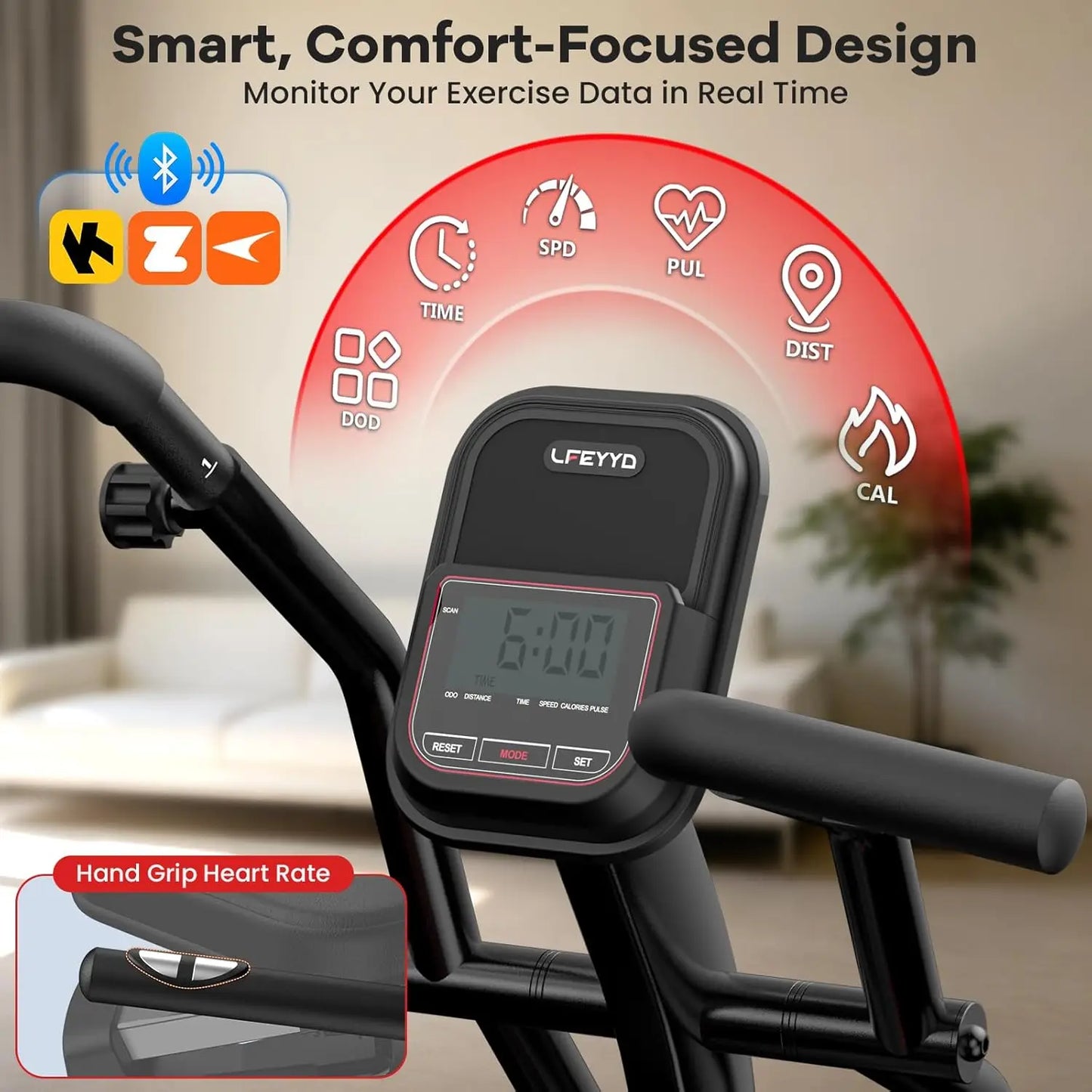 Recumbent Exercise Bike, Stationary Recumbent Exercise Bike for Home with Arm Exerciser, 16-Level Magnetic, Customized