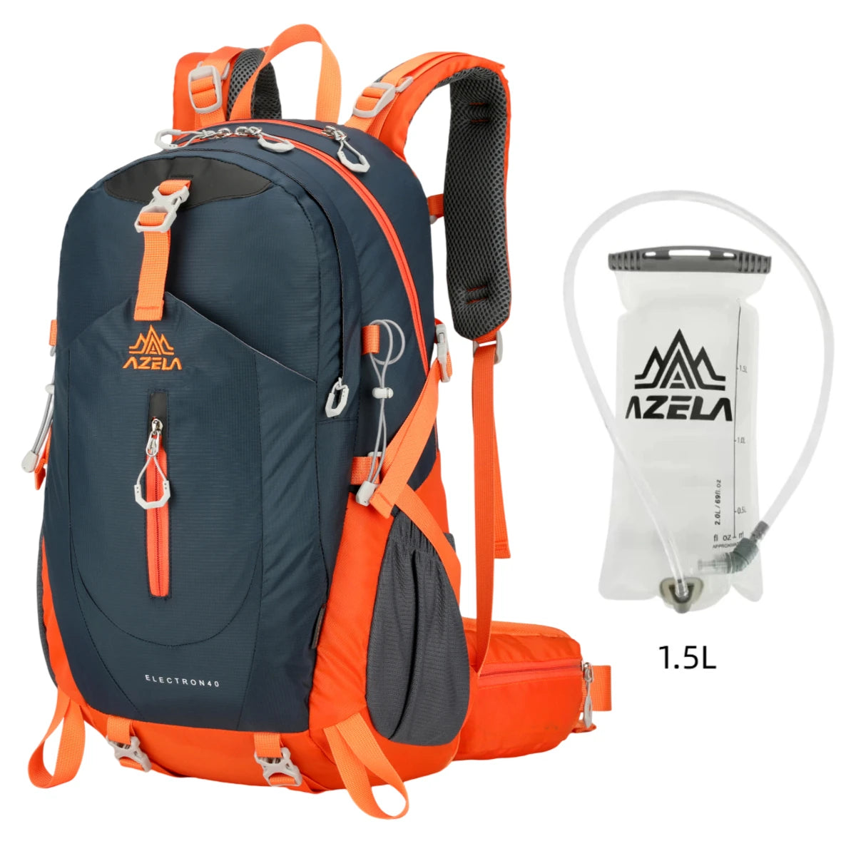 Large Waterproof Backpack 40L Bag Camping Hiking Walking Outdoor Travel Rucksack Durable Nylon