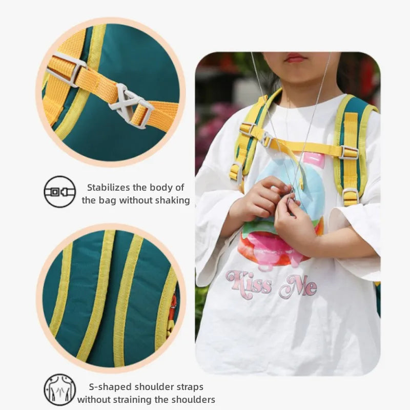 Kids Outdoor Hiking Backpack Lightweight Nylon Waterproof School Bag Girls Boys Large Capacity Leisure Travel Mountaineering Bag