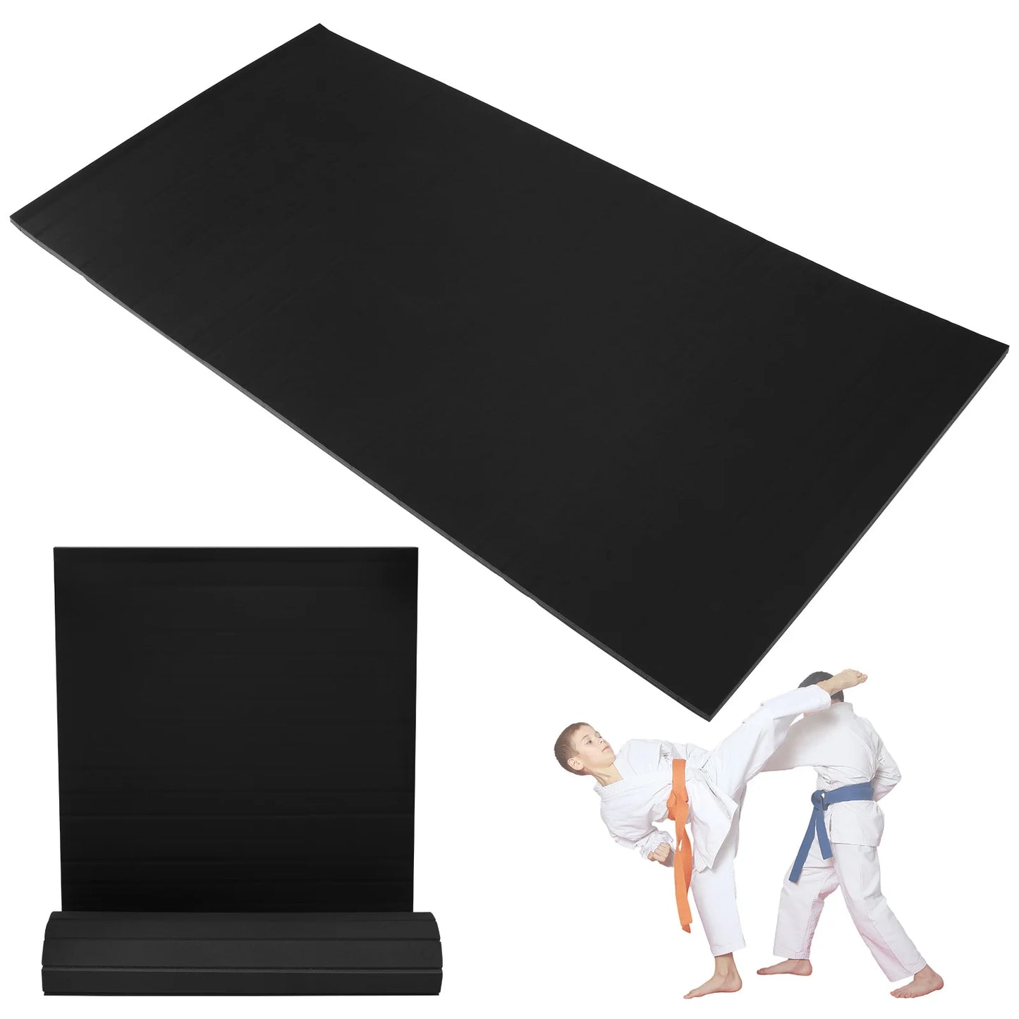 BJJ Jiu Jitsu Mats 118.11x59.06x1.18inch Indoor Gymnastics Track Exercise Mat with Non-Slip Surface for Pilates Stretching Yoga