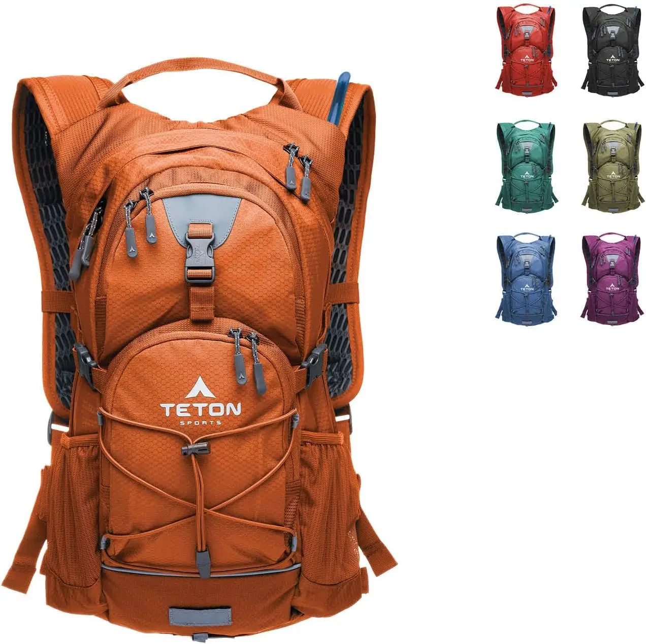 Lightweight Hydration Backpack with 2L Bladder for Hiking, Running, Cycling – 18L/22L Sizes, Rain Cover Included