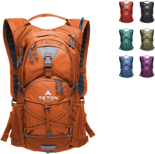 Lightweight Hydration Backpack with 2L Bladder for Hiking, Running, Cycling – 18L/22L Sizes, Rain Cover Included