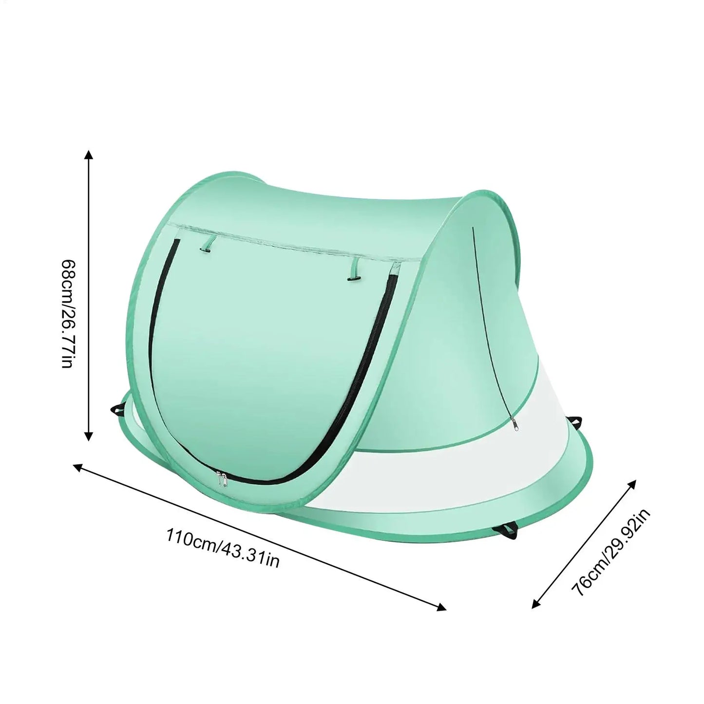 Toddler Beach Tent Outdoor Baby Shade UV Resistant Folding Baby Pop-Up Dome Tent For Vacation Camping Pool Beach Travel Backyard