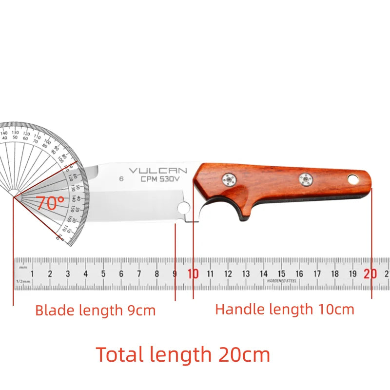 High quality steel fixed blade, outdoor camping knife with high hardness stainless steel integrated keel and sheath, emergency p