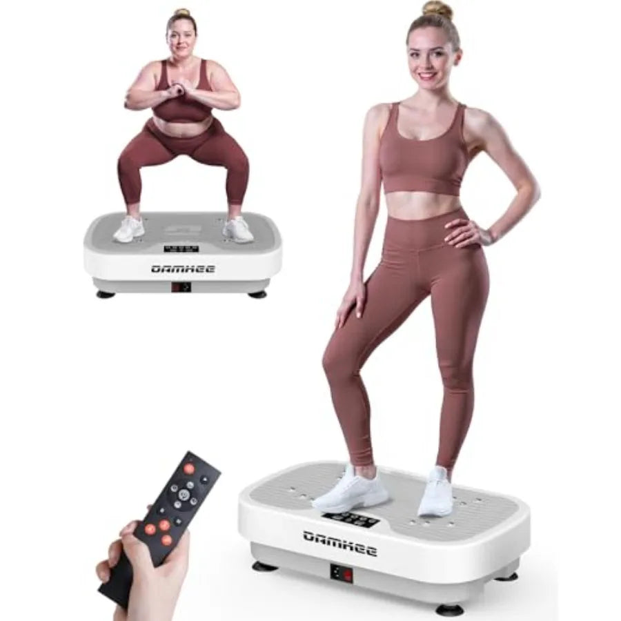 Vibrating Board Exercise Machine for Lymphatic Drainage 120 Speeds Upgraded Vibrating Platform Full Body Workout Equipment Blac