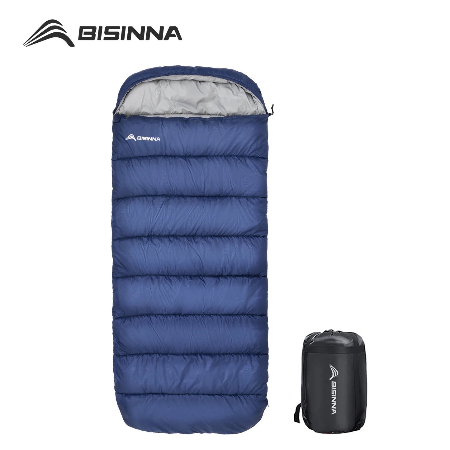 BISINNA XXL Camping Winter Sleeping Bag Lightweight Waterproof Loose Widen Bag Long Size for Adult Rest Outdoor Hiking Travel