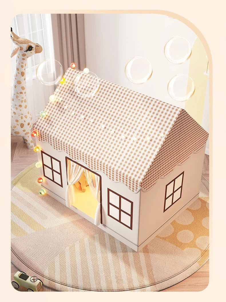 Kids Tent Playhouse Foldable Children's Play Tent for Indoor/Outdoor Princess Castle Toy House for Girls Boys Room Garden