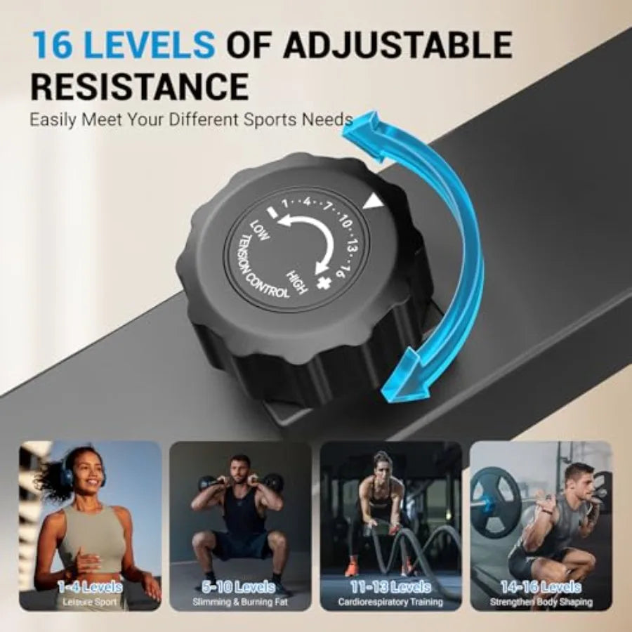 THERUN Elliptical Exercise Machine Hyper-Quiet Magnetic Elliptical Machine for Home 15.3IN Stride Elliptical Training Machines