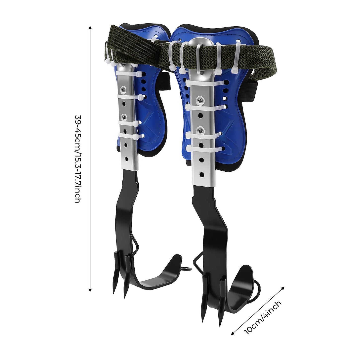 Adjustable Tree Climbing Gear Tree Climbing Tools with Foot Straps&Safety Rope for Jungle Survival,Fruit Picking, Climbing Spike