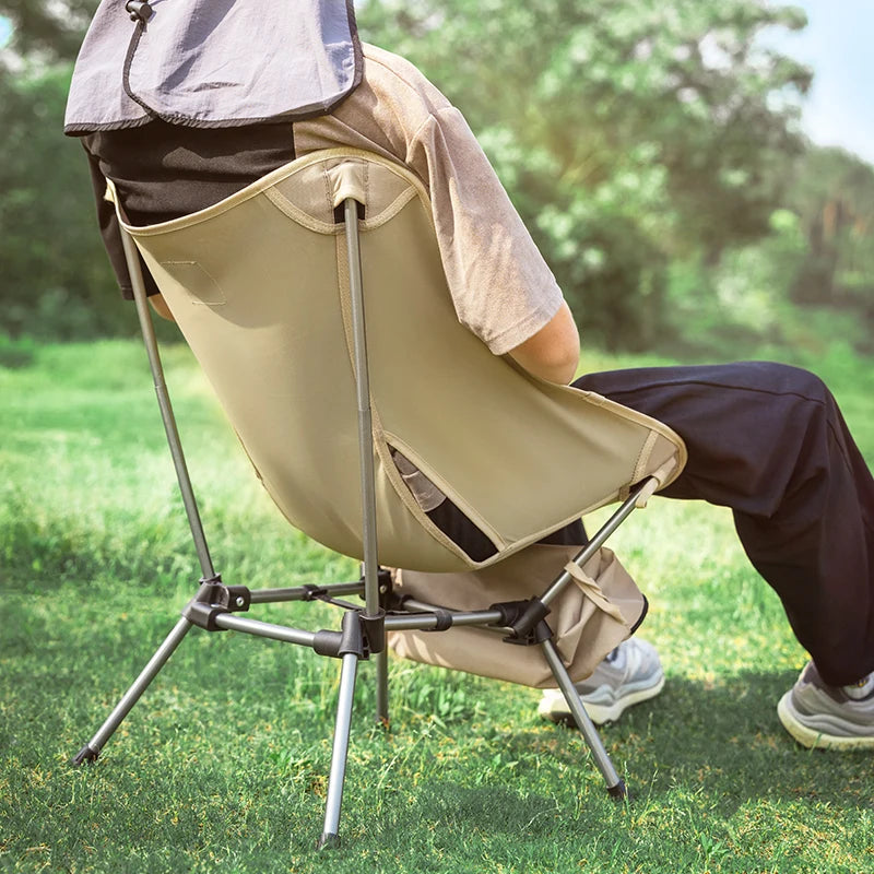 Qunature Moon Chair - Camping Chair Outdoor Folding Chair Portable Reclining Stool Beach Fishing Chair & Camping Table Chair