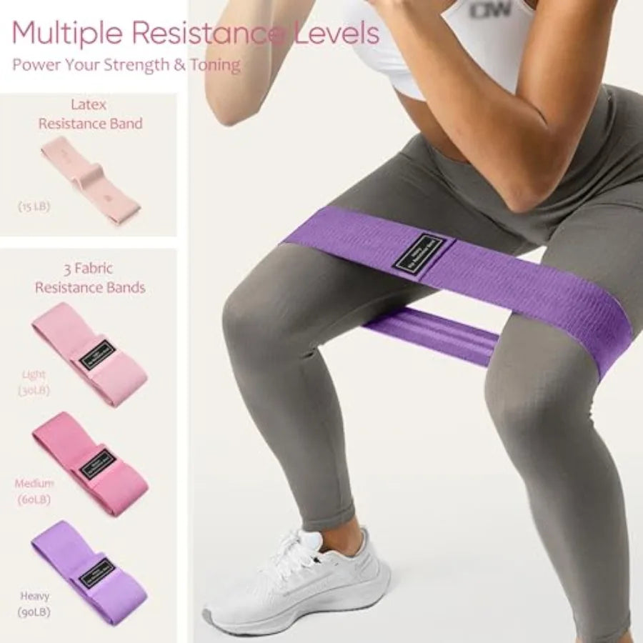Pilates Kit 18PCS for Women Home Workouts Pilates Equipment with 14.5 Ring and Ball 7 Resistance Bands Ankle Weights Sliders Gr
