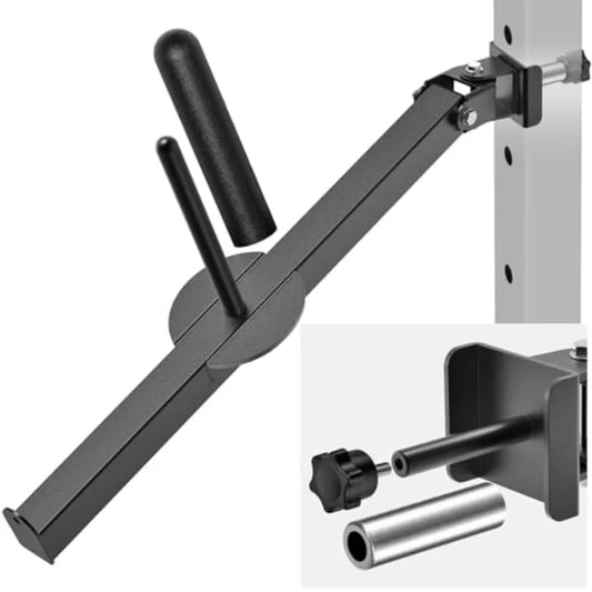 Power Cage Landmine Attachment T Bar Row for 2 x 2 or 3 x 3 Power Rack V Bar Row Landmine Handle Fits 1/2 Barbells Wei