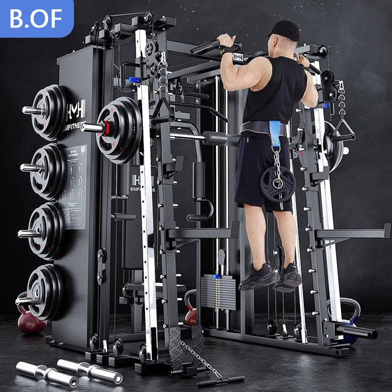 Smith Machine Training Equipment Weight Fitness Home Gym Workout Personalized Training Gantry Squat Trainer Exercise Sports