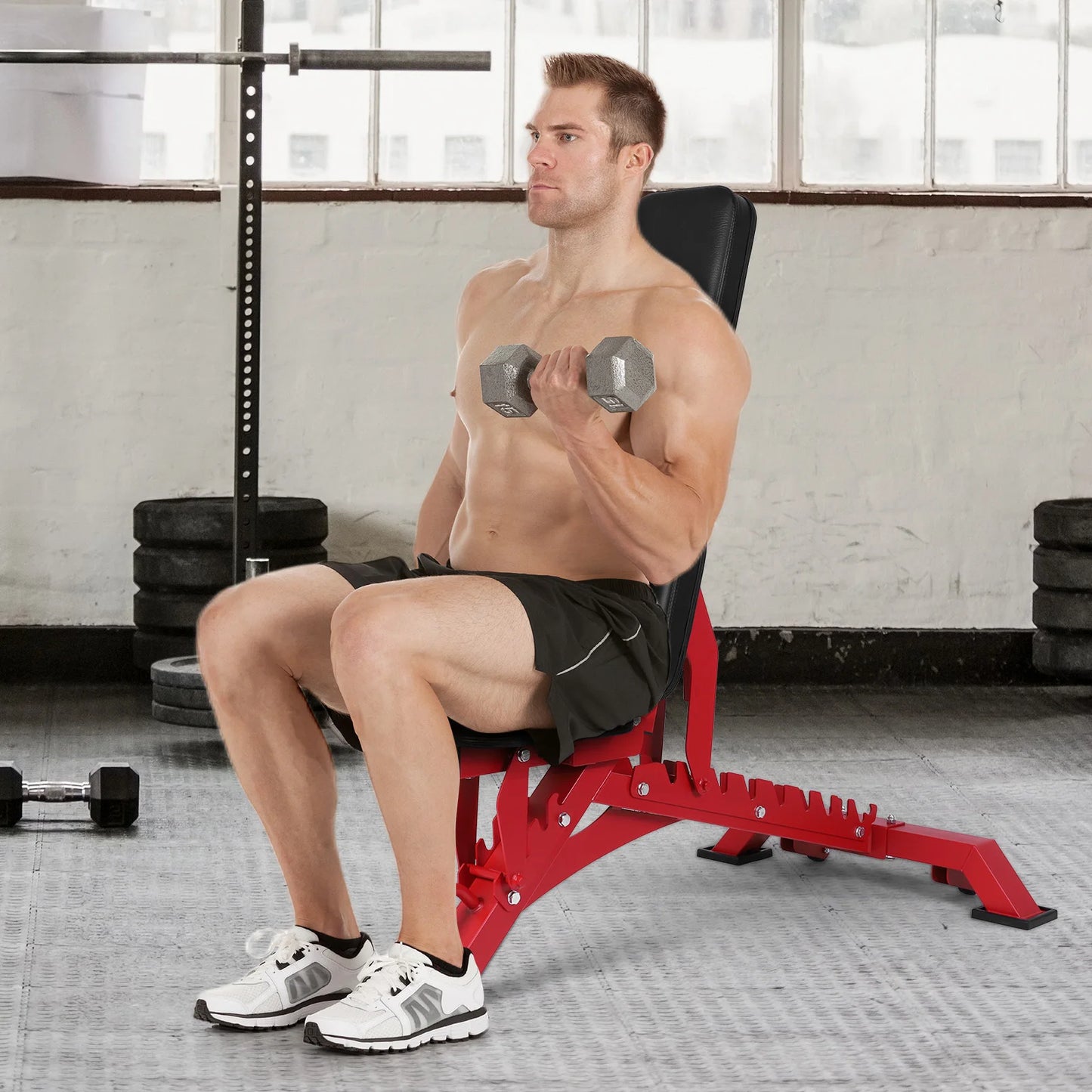 Weight Bench Press Adjustable Workout Benches for Home Gym Dumbbell Exercise 1300 LB Stable Incline Decline Bench for Full Body