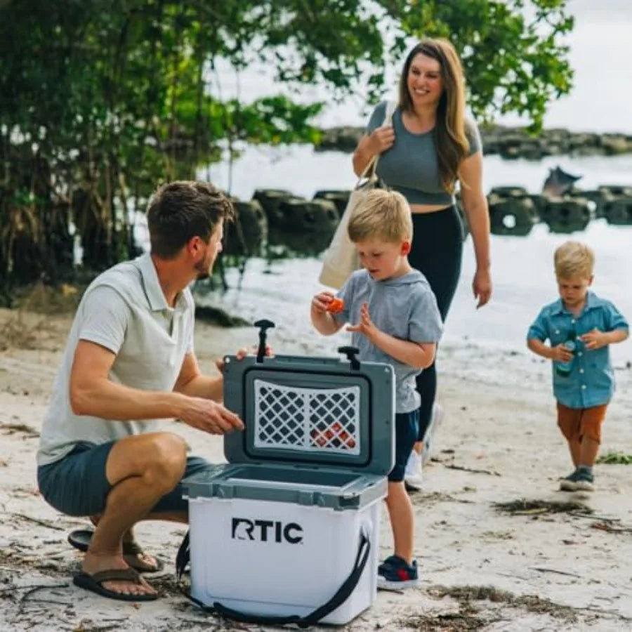Ultra-Light 22 Quart Hard Cooler Insulated Portable Ice Chest Box for Drink Beverage Beach Camping Picnic Fishing Boat Barbecue