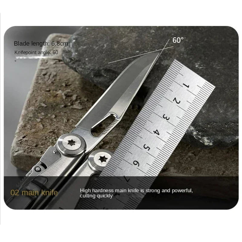 SWISS TECH 18 in 1 Multitool Pliers Folding Multi-functional Combination Tool Pocket Knife Portable EDC Outdoor Equipment