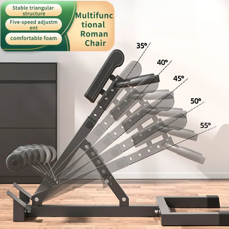 Indoor fitness equipment, goat straightener, waist strengthening device, fitness stool, home Roman chair