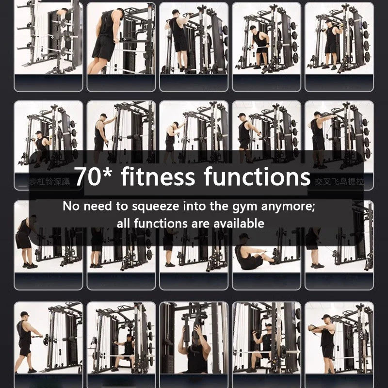 Tank Level Smith Machine Comprehensive Trainer, Squat Bench Press Stand, Multifunctional Fitness Equipment, Gantry Stand