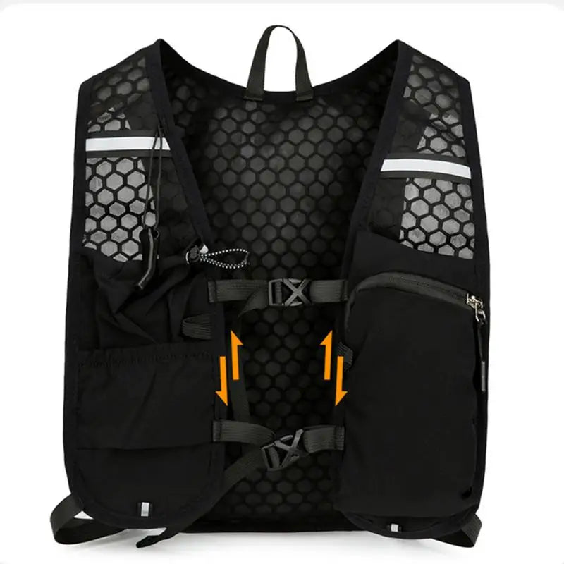 Hydration Backpack Reflective Hiking Hydration Backpack Adjustable Breathable Sports Bag With 1.5L Water Bladder For Women