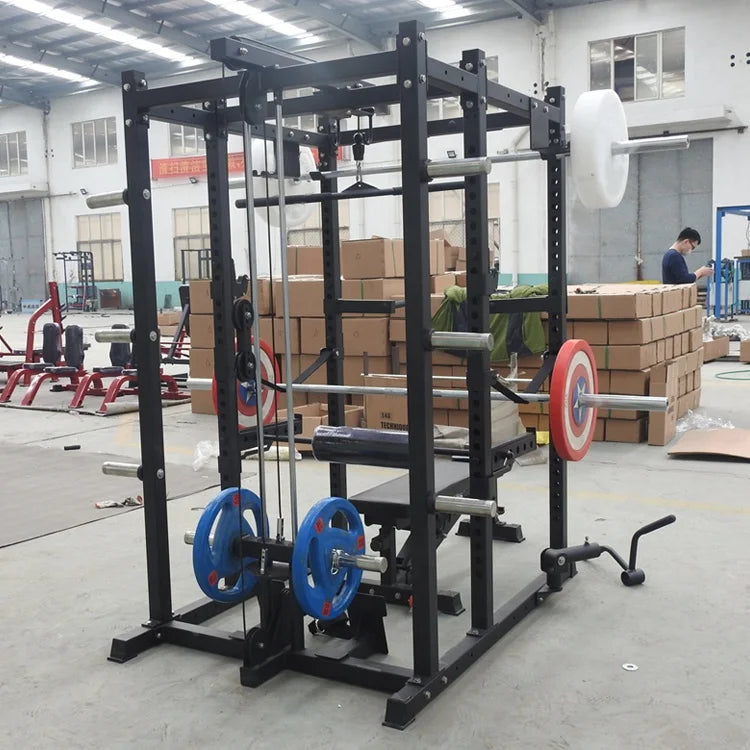Home Gym Equipment Sport Fitness Smith Machine Power Rack Squat Cage