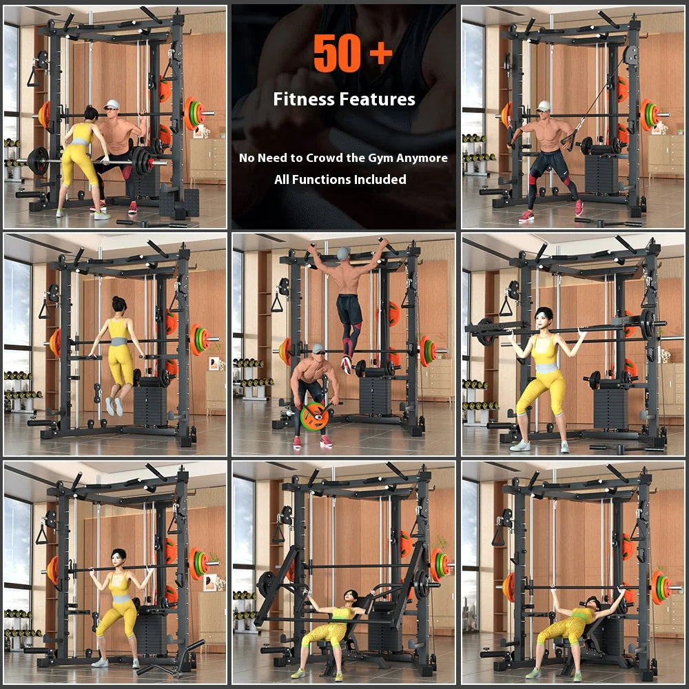 Flying bird Smith machine comprehensive strength training fitness squat bench press multifunctional equipment