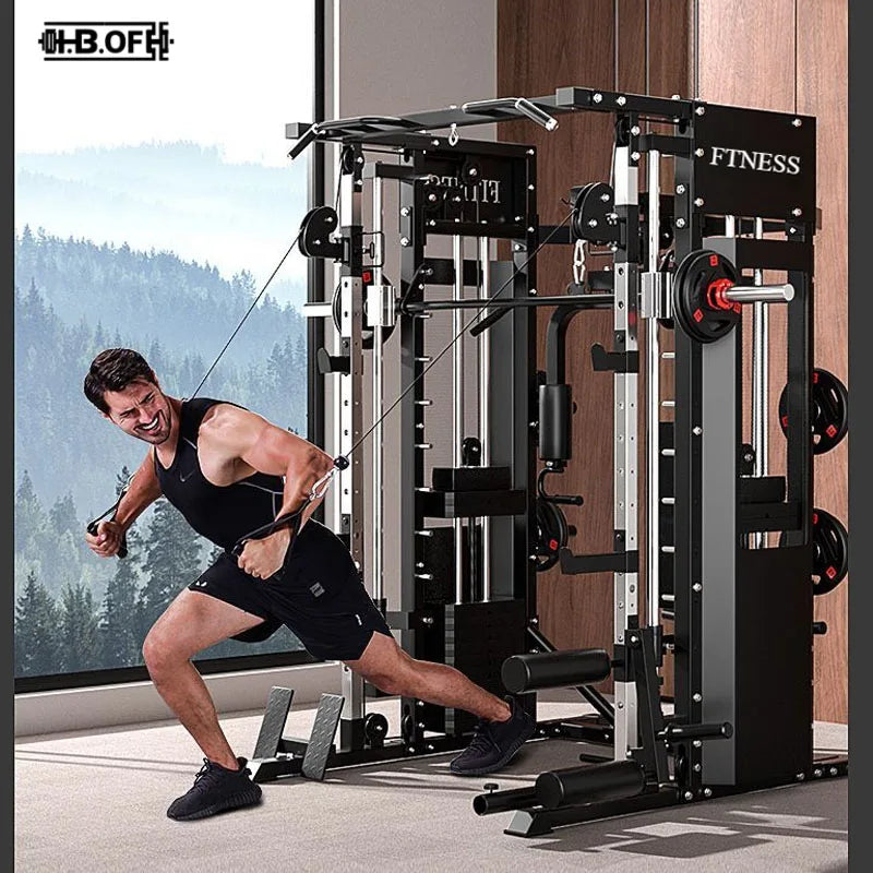 Smith Machine Home Flying Bird Gantry Multifunctional Integrated Deep Squat Bench Press Comprehensive Training Fitness Equipment