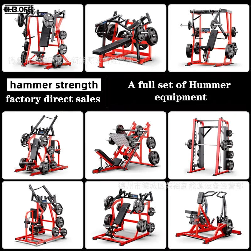 Hummer Fitness Equipment, Movable Supine, Chest Pushing, Shoulder Lifting, Rowing, Back Pulling, Hip Lifting,Leg Kicking Machine