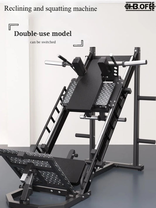 Hacker Reverse Leg Press Dual-Function Trainer 45-Degree Incline Squat Machine Professional Leg Strength Fitness Equipment